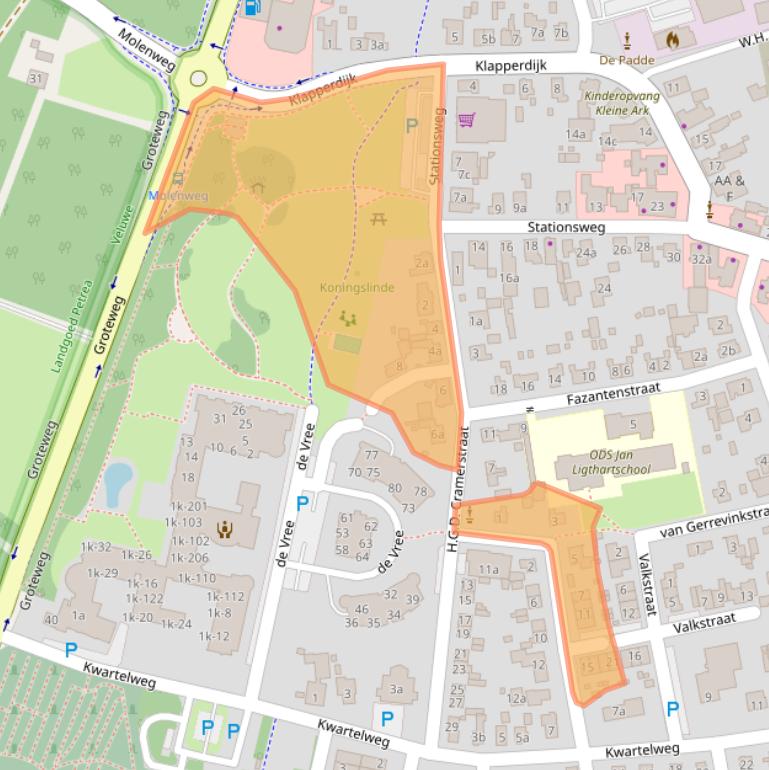 Kaart van postcodegebied 8191AX.