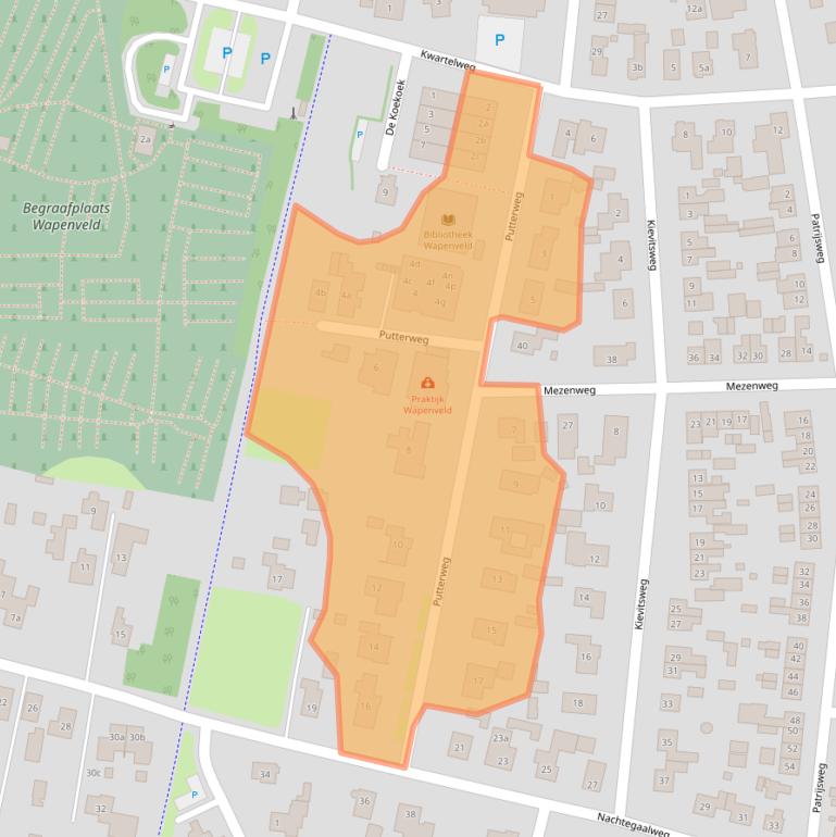 Kaart van postcodegebied 8191AZ.