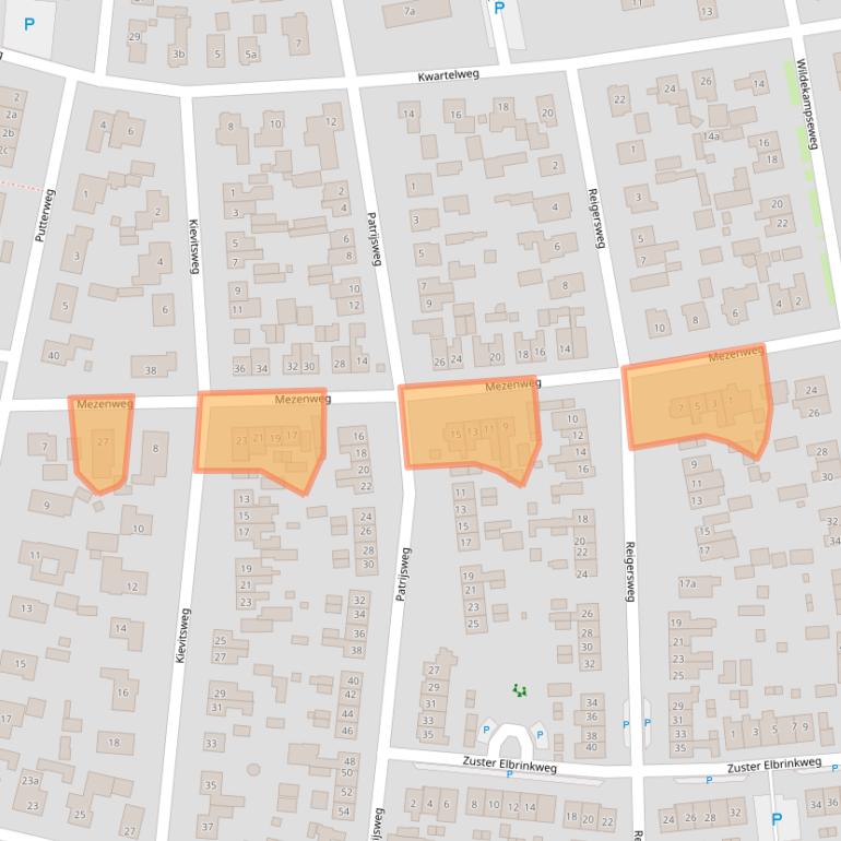Kaart van postcodegebied 8191BC.