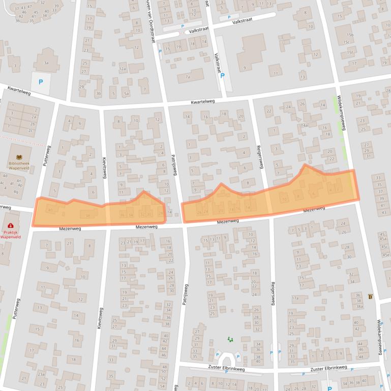 Kaart van postcodegebied 8191BD.