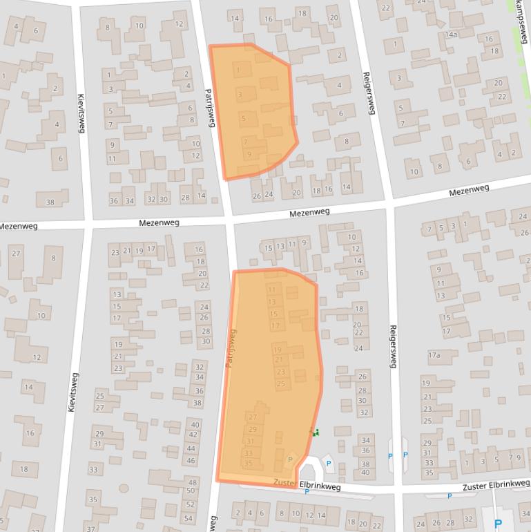 Kaart van postcodegebied 8191BH.