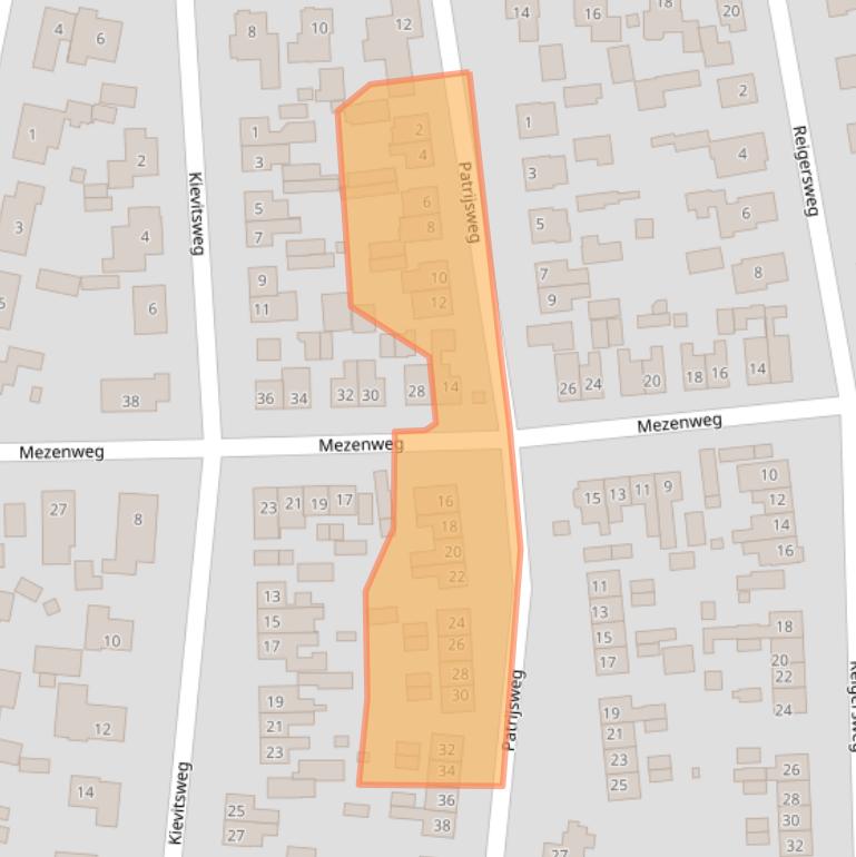 Kaart van postcodegebied 8191BJ.
