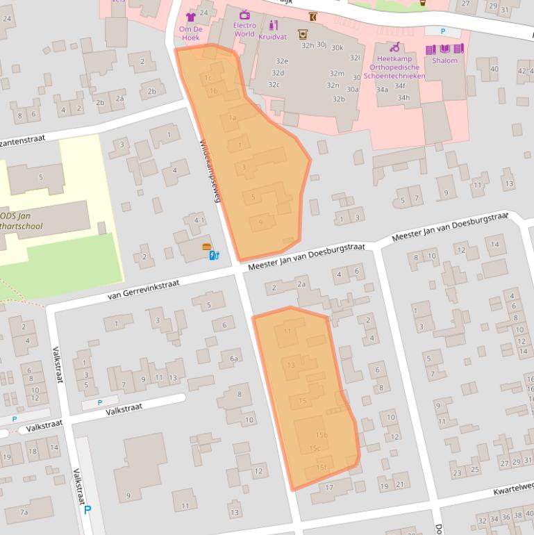 Kaart van postcodegebied 8191BP.