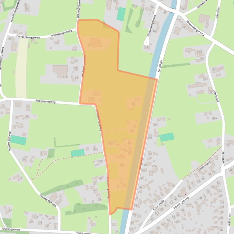 Kaart van postcodegebied 8191BS.