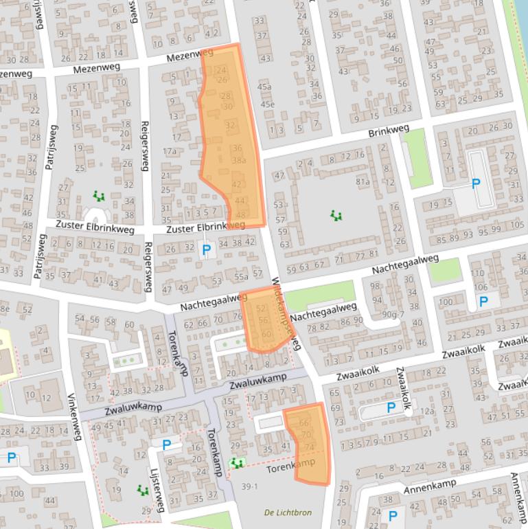 Kaart van postcodegebied 8191BV.