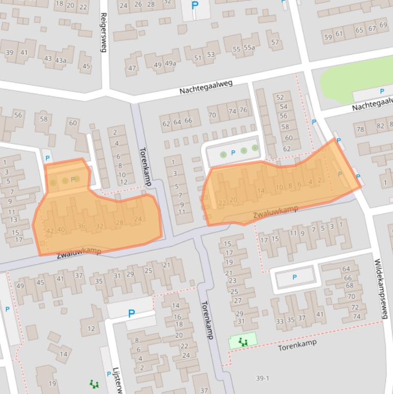 Kaart van postcodegebied 8191BZ.