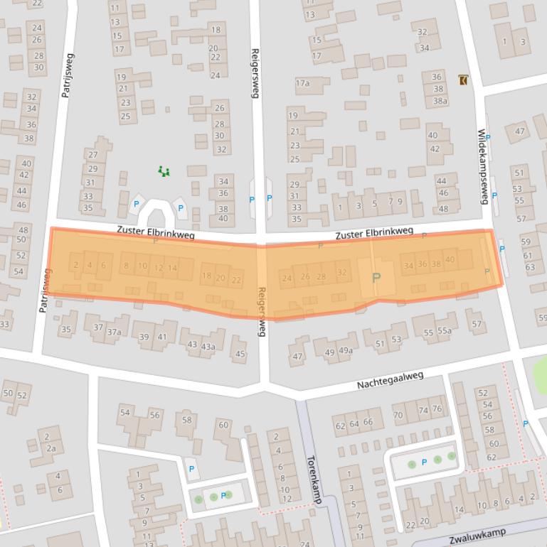 Kaart van postcodegebied 8191CA.