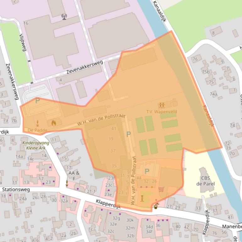 Kaart van postcodegebied 8191DA.