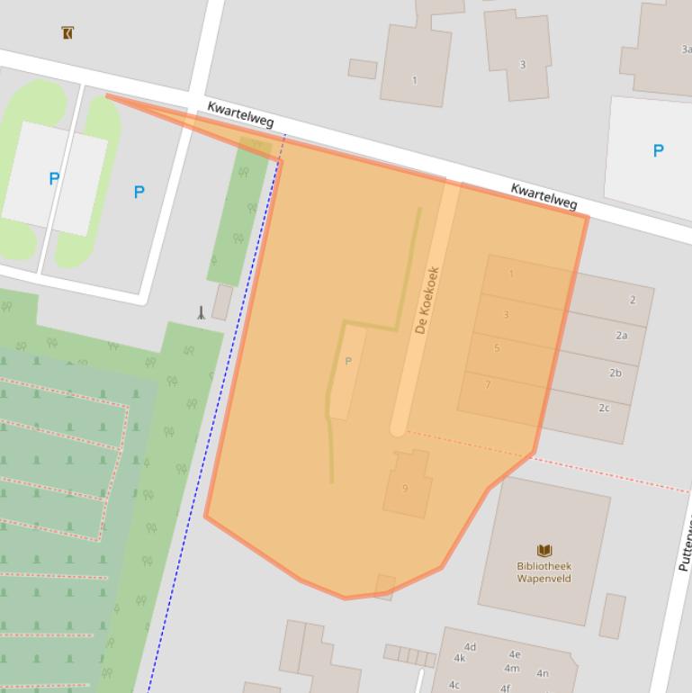 Kaart van postcodegebied 8191DZ.