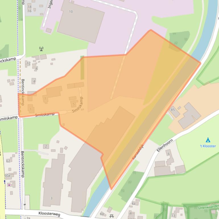 Kaart van postcodegebied 8191HA.