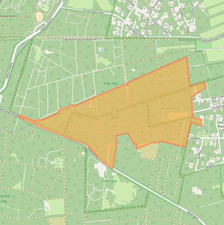 Kaart van postcodegebied 8191HD.