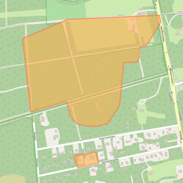 Kaart van postcodegebied 8191JJ.