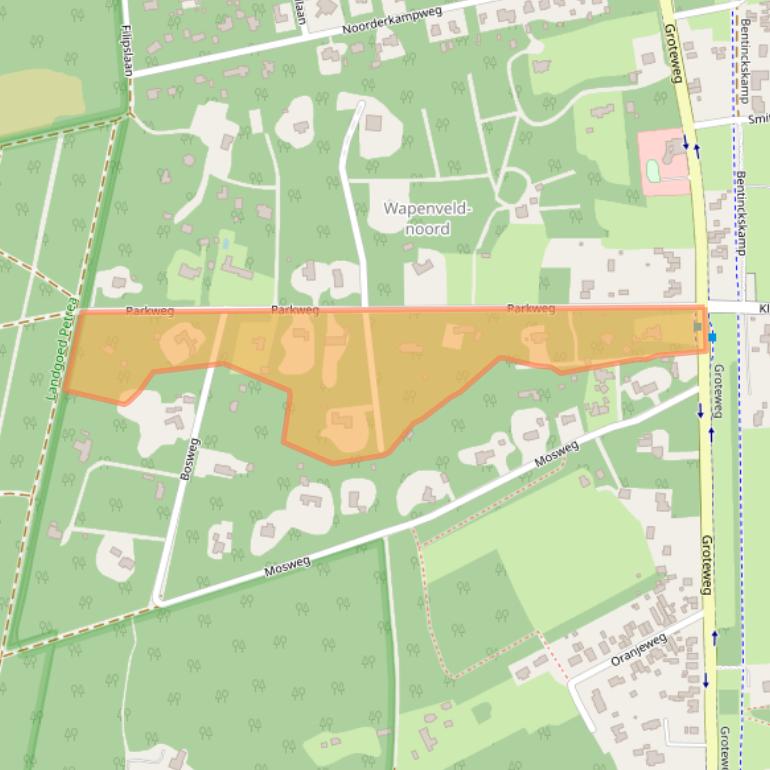 Kaart van postcodegebied 8191JK.