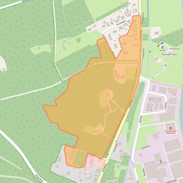 Kaart van postcodegebied 8191JT.