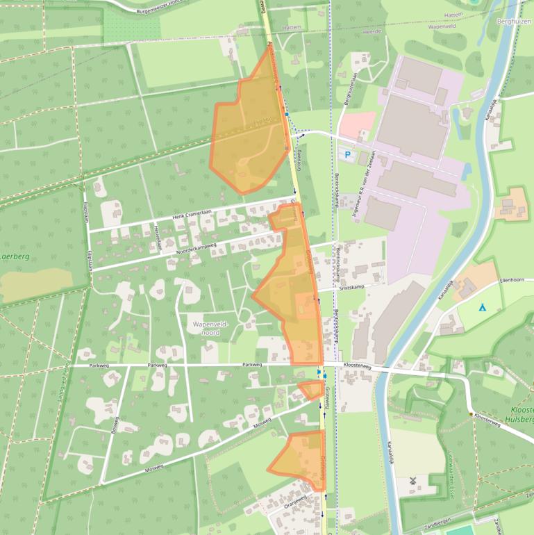 Kaart van postcodegebied 8191JV.