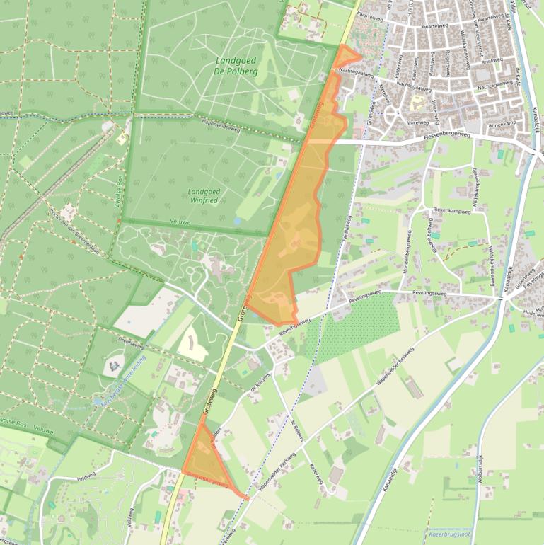 Kaart van postcodegebied 8191JW.