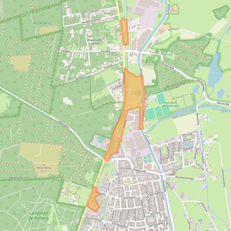 Kaart van postcodegebied 8191JX.