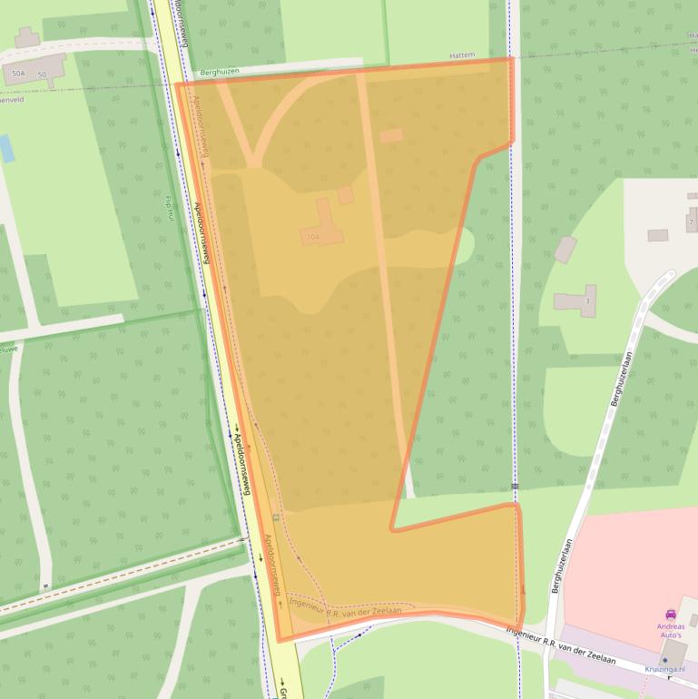 Kaart van postcodegebied 8191JZ.