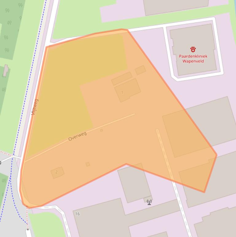 Kaart van postcodegebied 8191KB.