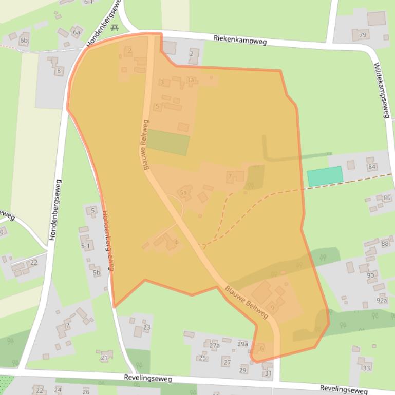 Kaart van postcodegebied 8191KX.
