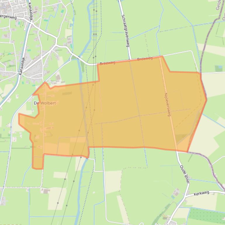 Kaart van postcodegebied 8191LD.