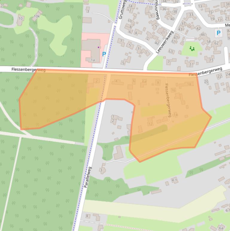 Kaart van postcodegebied 8191LJ.