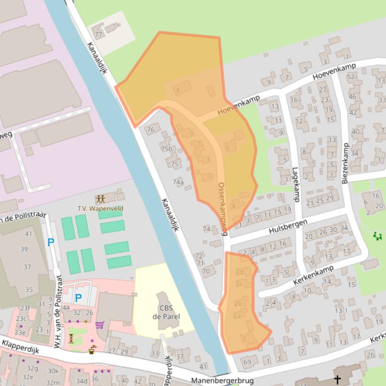 Kaart van postcodegebied 8191ND.