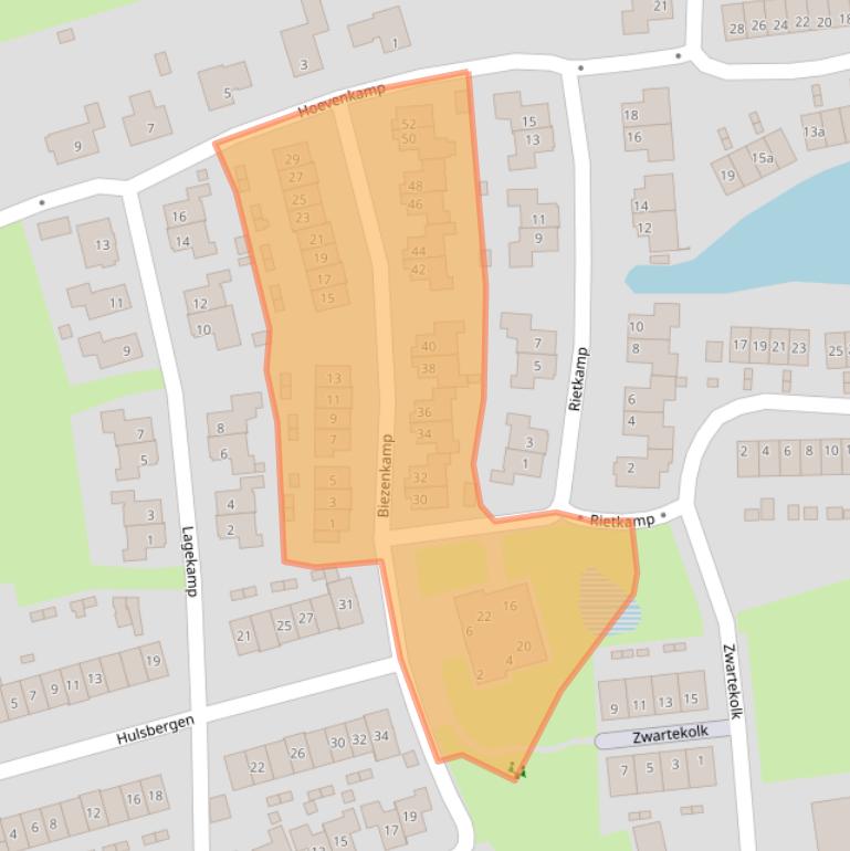 Kaart van postcodegebied 8191TG.