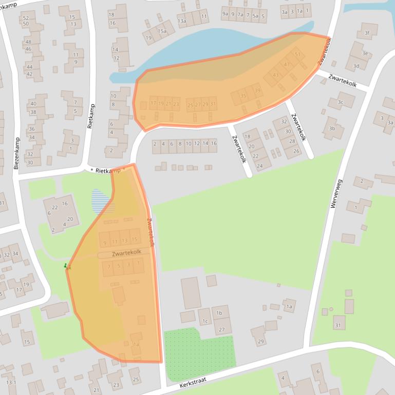 Kaart van postcodegebied 8191TJ.