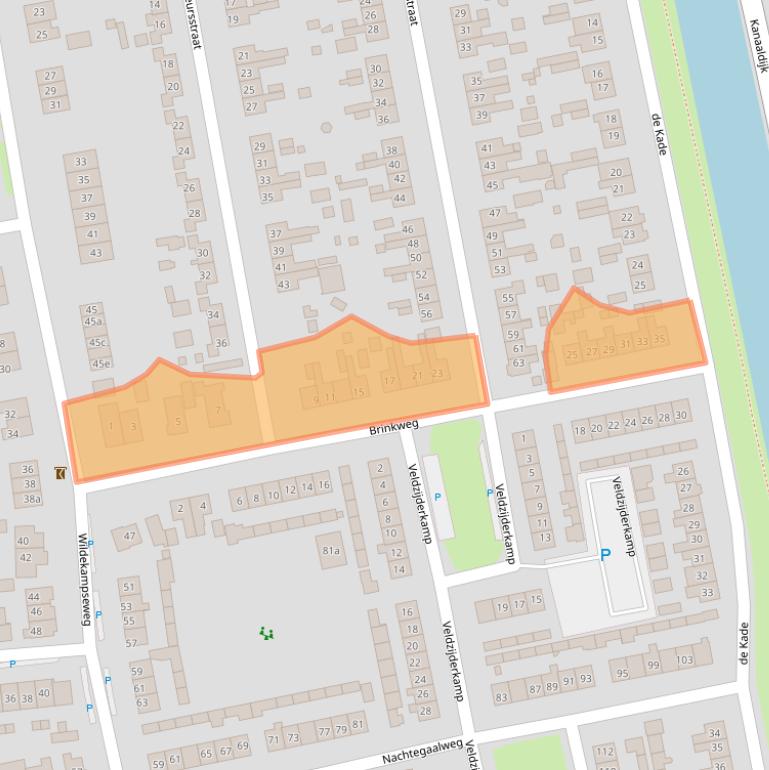 Kaart van postcodegebied 8191XG.