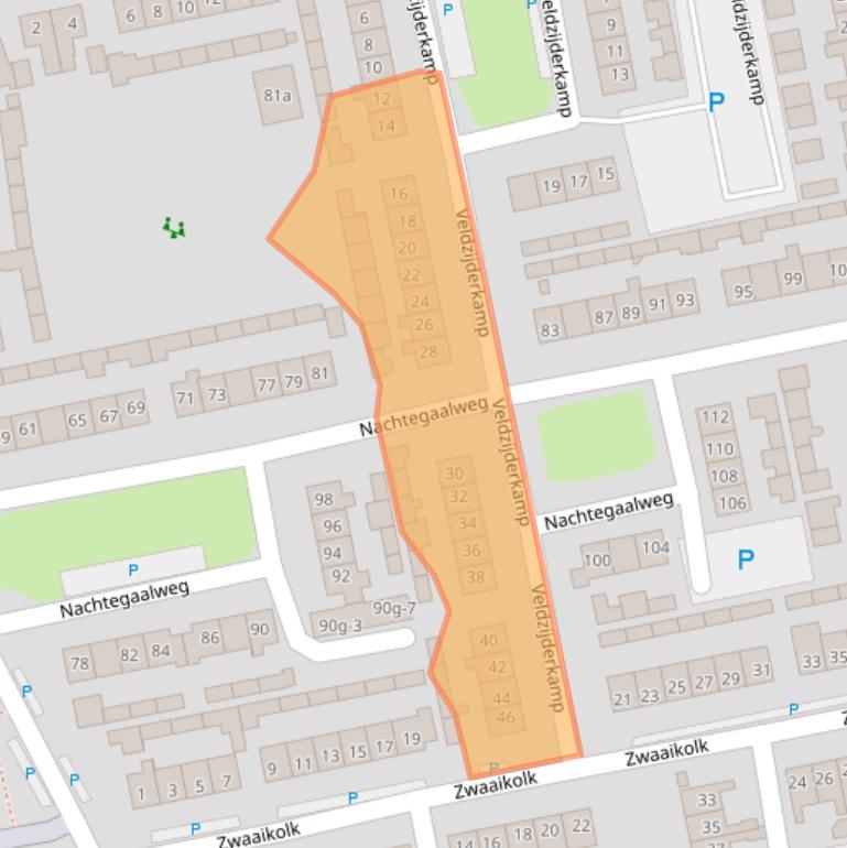 Kaart van postcodegebied 8191XH.