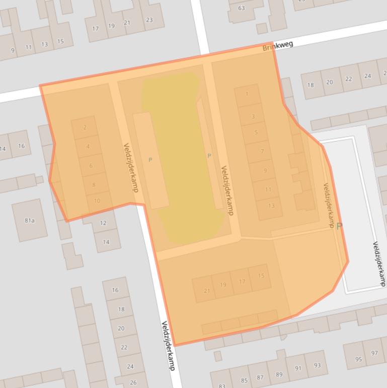 Kaart van postcodegebied 8191XJ.