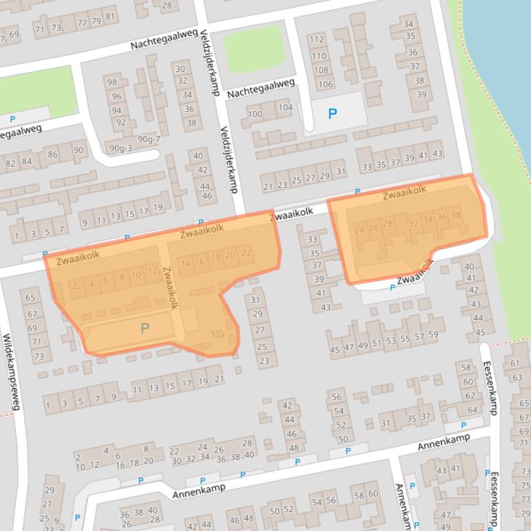 Kaart van postcodegebied 8191XK.