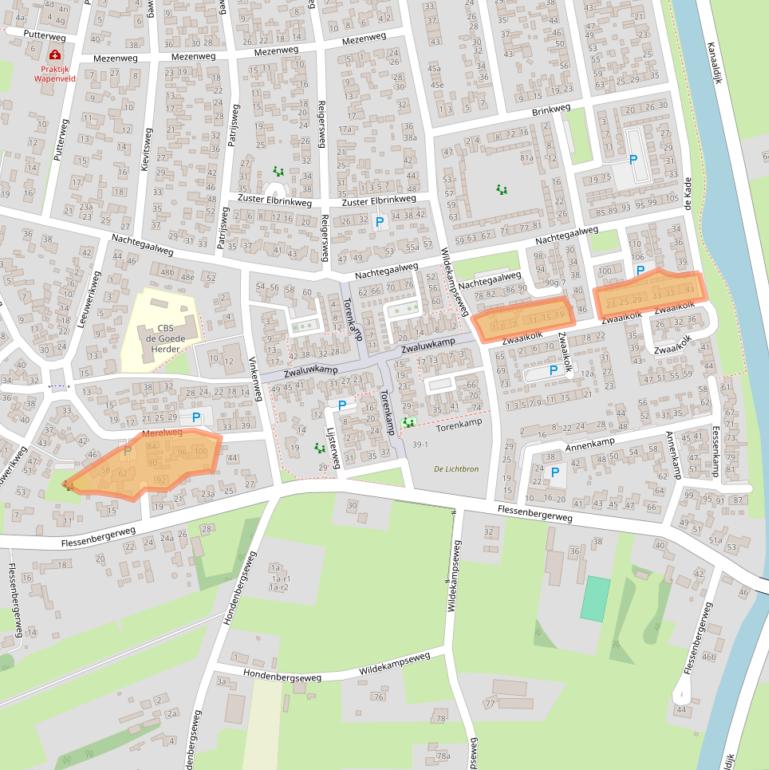 Kaart van postcodegebied 8191XL.