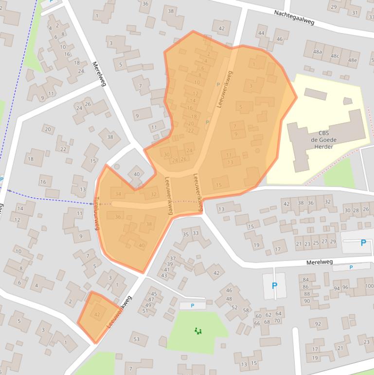 Kaart van postcodegebied 8191XP.