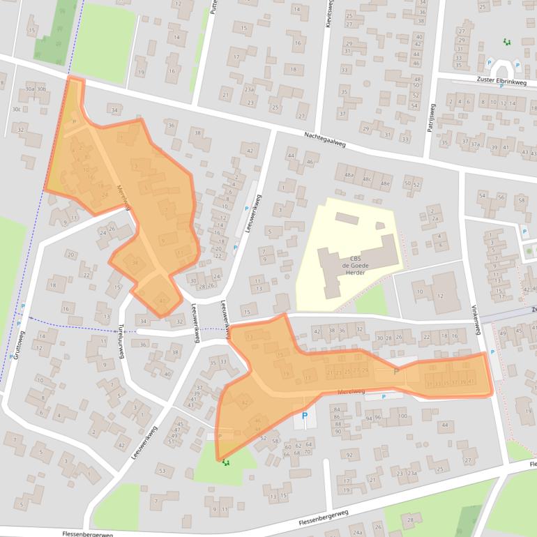 Kaart van postcodegebied 8191XR.