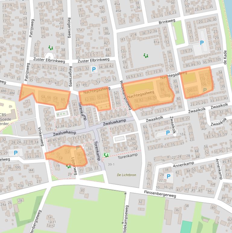 Kaart van postcodegebied 8191XS.