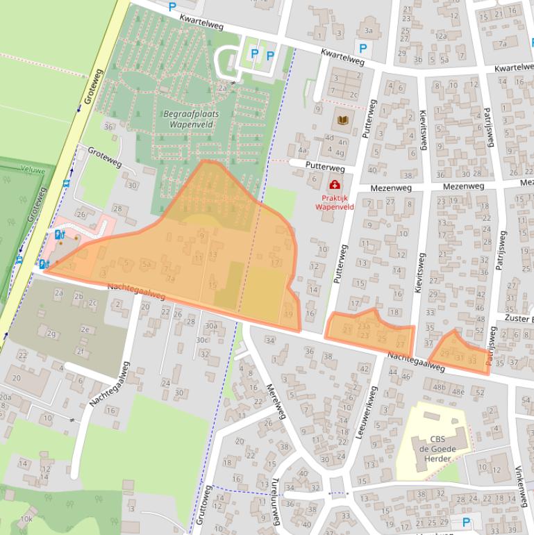 Kaart van postcodegebied 8191XZ.