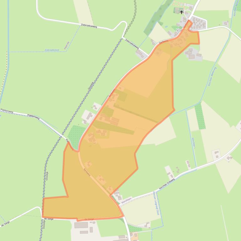 Kaart van postcodegebied 8193KK.