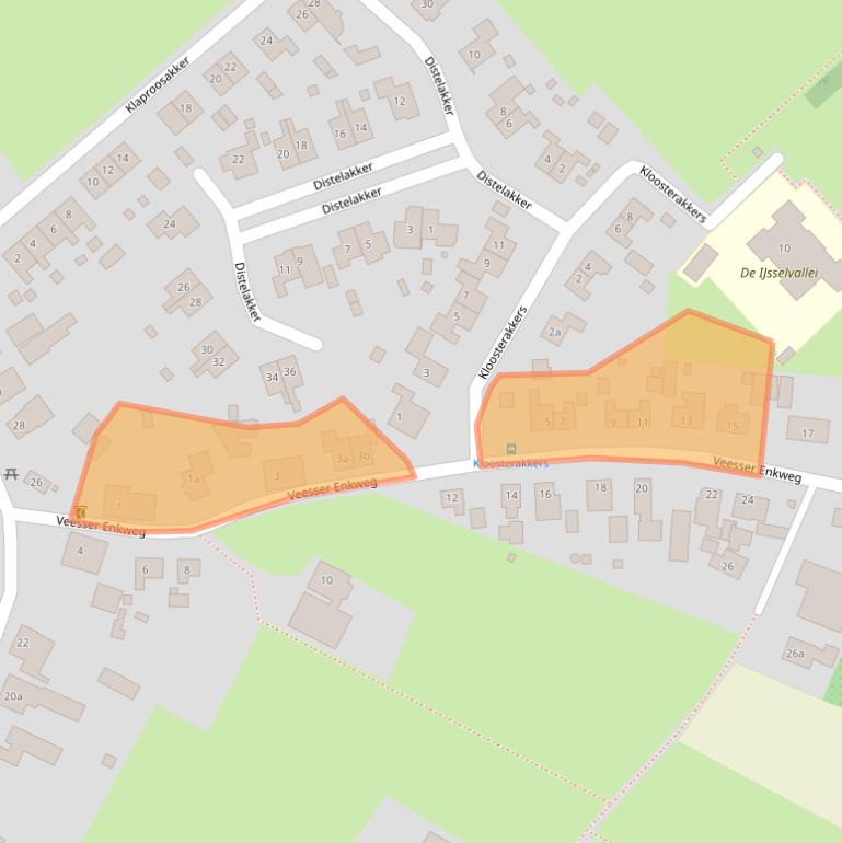 Kaart van postcodegebied 8194LJ.
