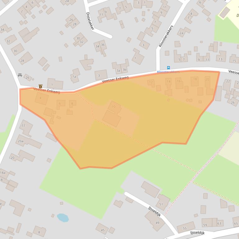 Kaart van postcodegebied 8194LL.