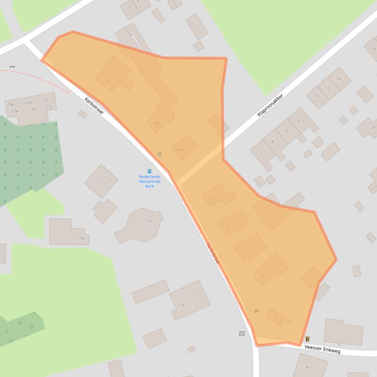 Kaart van postcodegebied 8194LW.