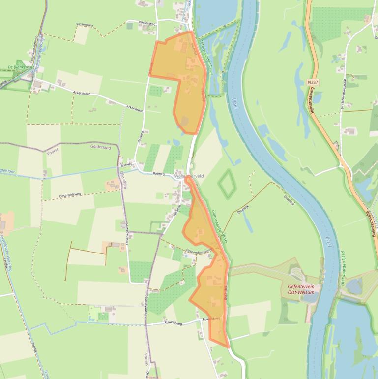 Kaart van postcodegebied 8196KA.