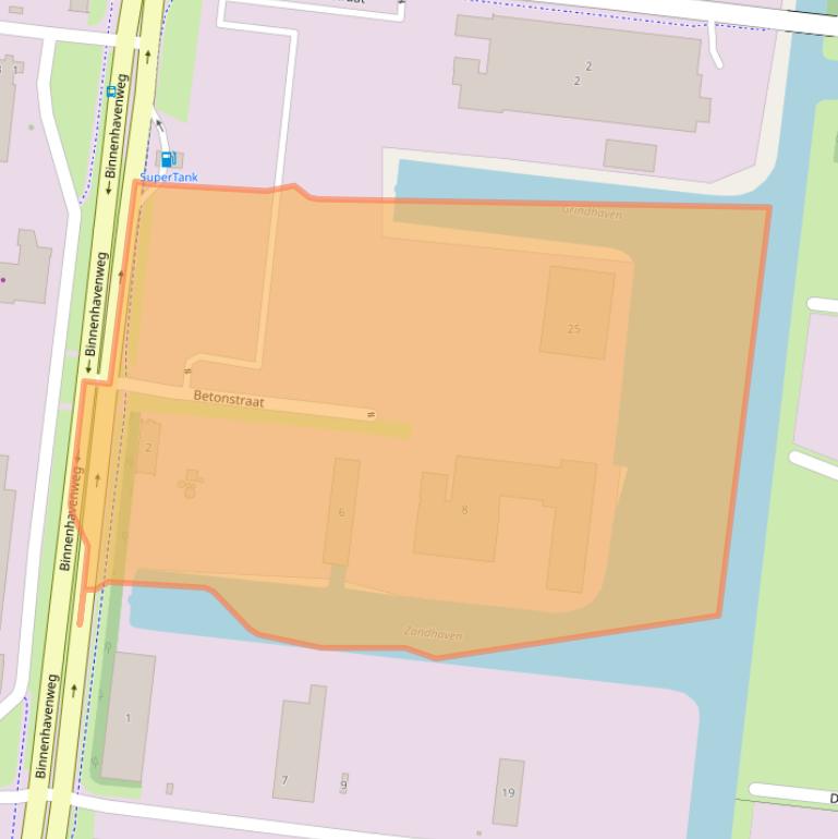 Kaart van postcodegebied 8211AE.