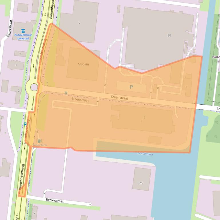 Kaart van postcodegebied 8211AG.