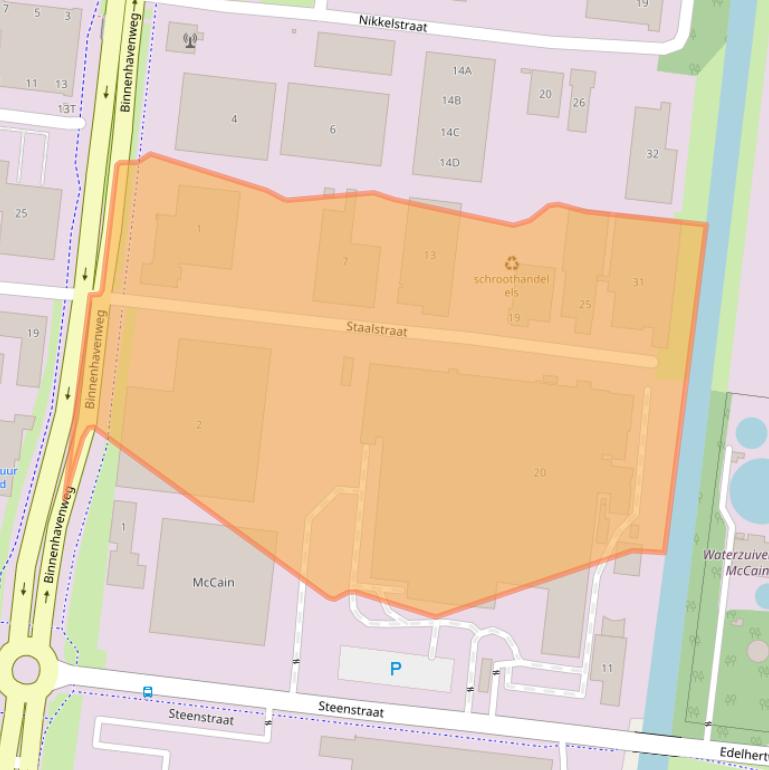 Kaart van postcodegebied 8211AH.