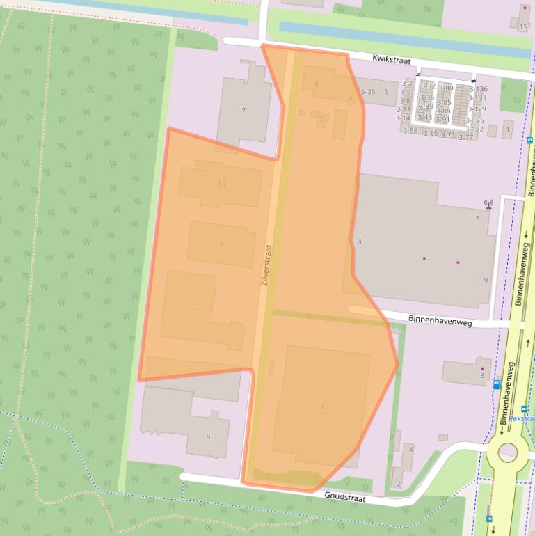 Kaart van postcodegebied 8211AN.
