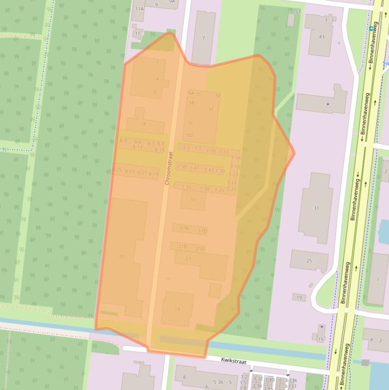 Kaart van postcodegebied 8211AS.