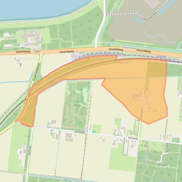 Kaart van postcodegebied 8211AW.