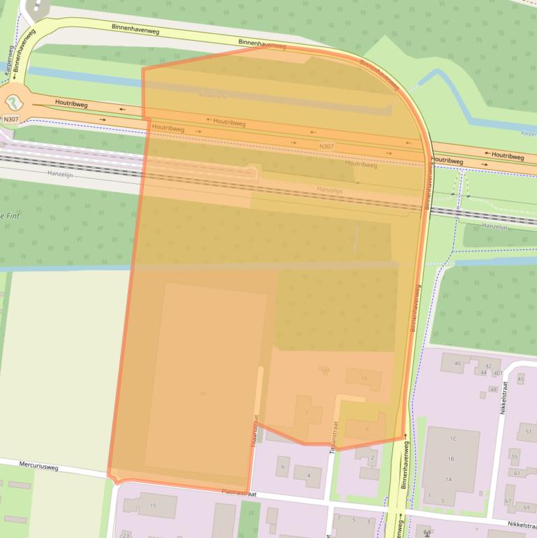 Kaart van postcodegebied 8211AX.